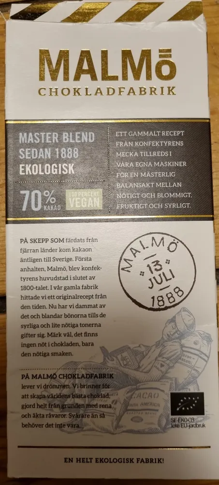 Dark Choclate Vegan 70%