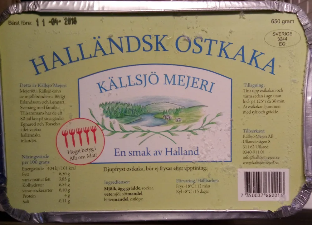 Halländsk ostkaka