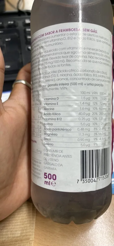 Awake bebida refrescante vitaminada sabor frambuesa