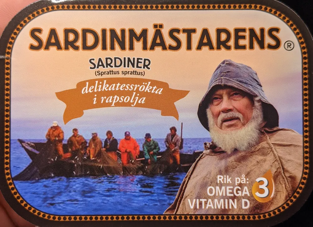 Sardiner delikatessrökta i rapsolja