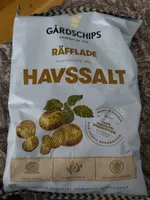 Räfflade potatischips med havssalt