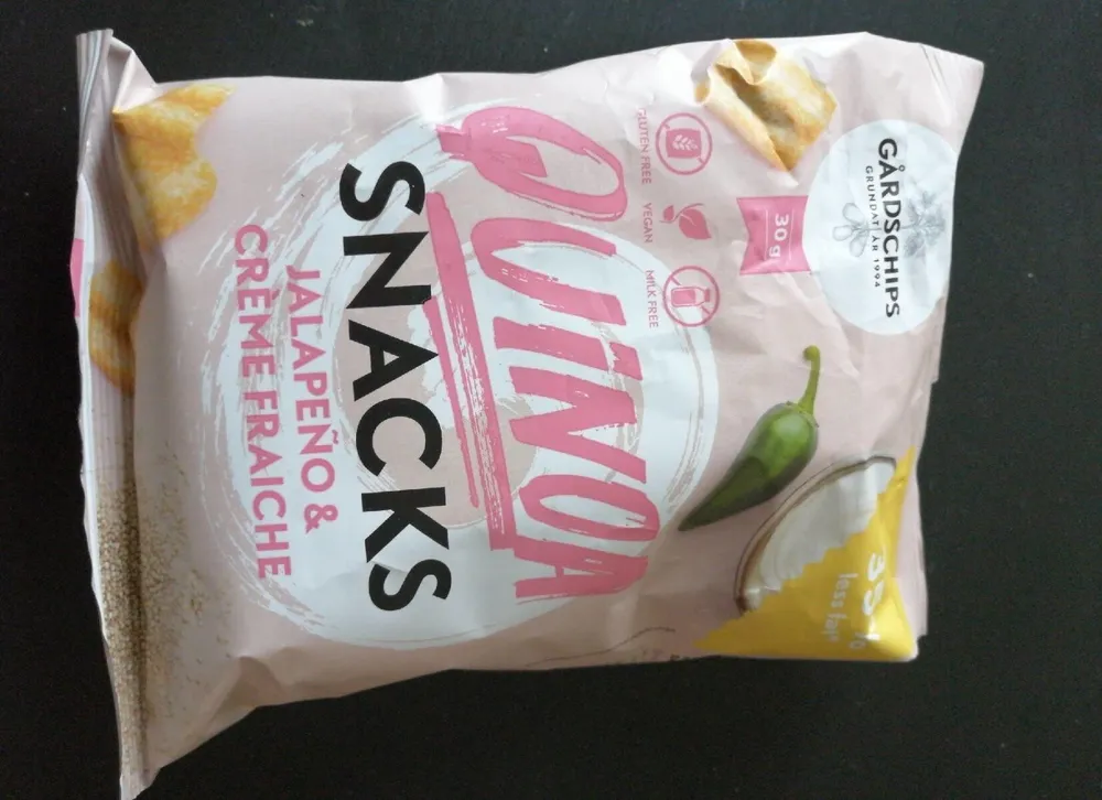 Quinoa Snacks Jalapeño et Crème fraîche