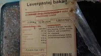 Leverpastej bakad
