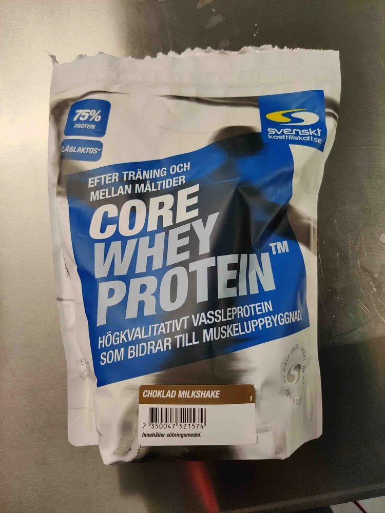 Core whey protein choklad milkshake