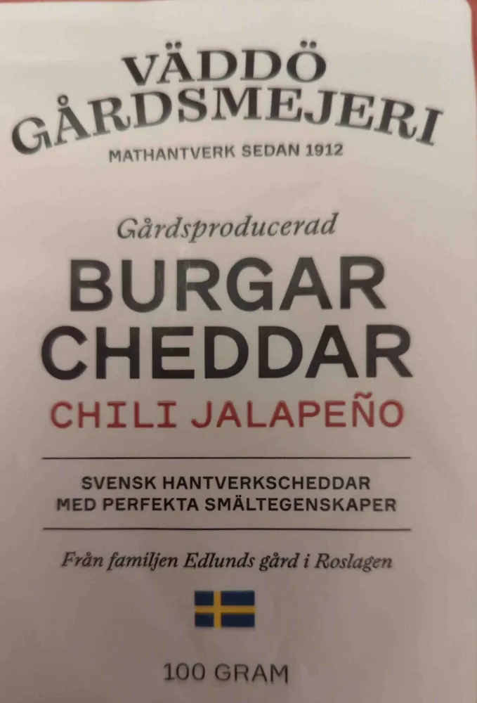 Burgarcheddar Chili & Jalapeño