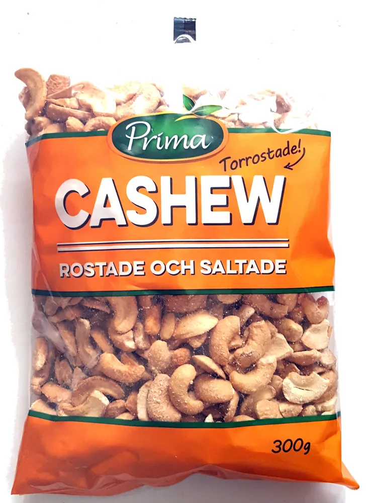 Cashew - Torrrostade och saltade.