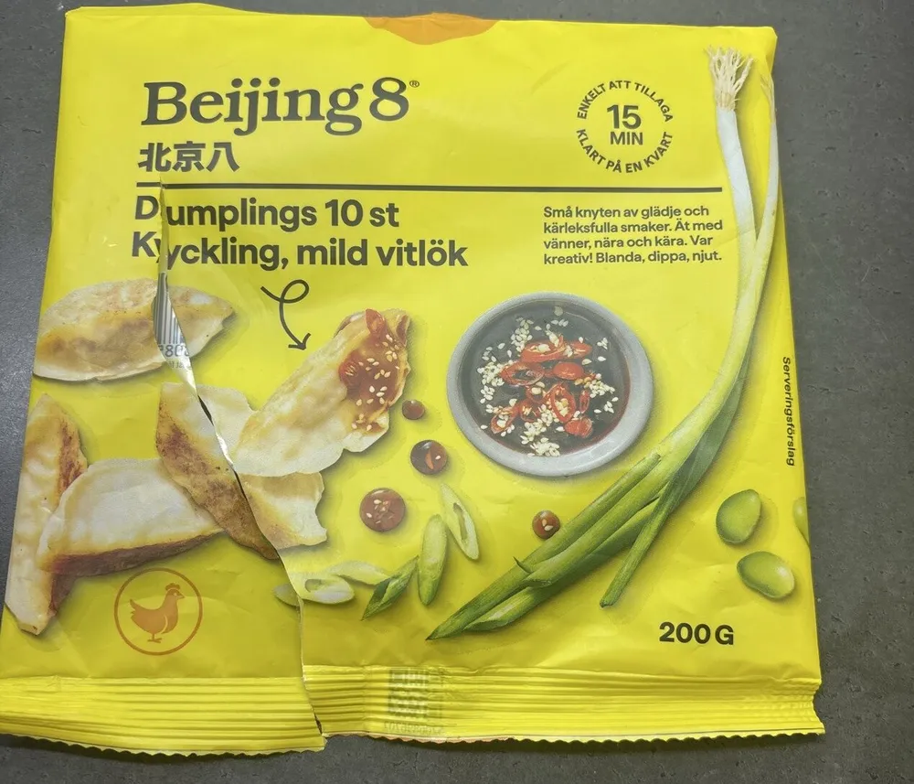 Dumplings Kyckling, Mild Vitlök