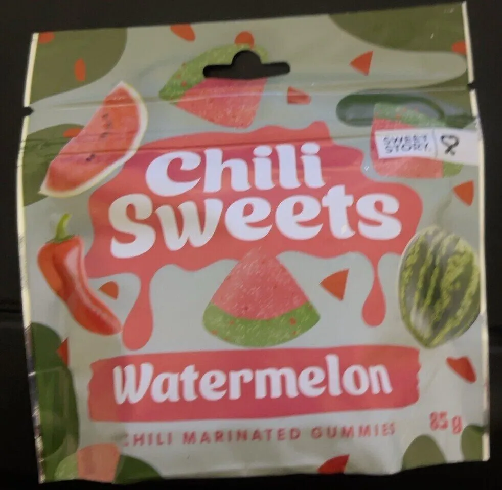 Watermelon chili marinated gummies
