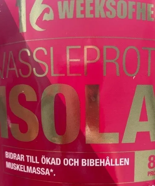 Vassleprotein isolat jordgubb