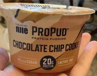 Chocolate chip cookie protein pudding