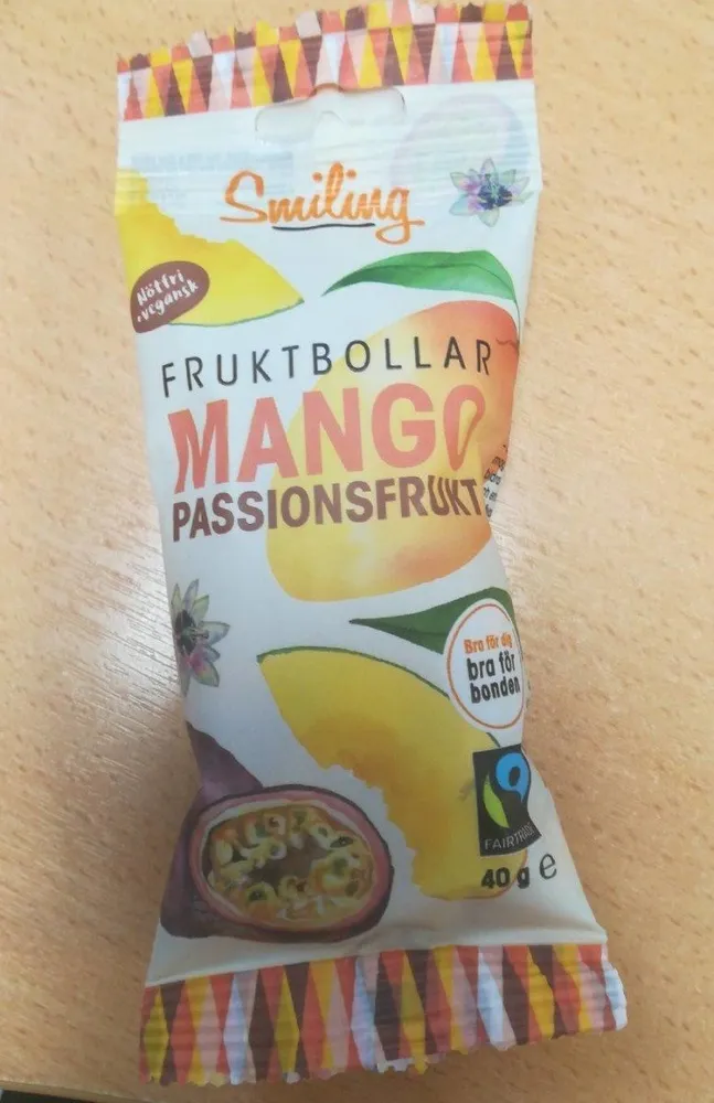 Fruktbollar Mango Passionfrukt