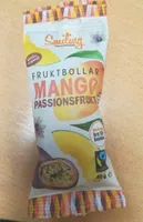 Fruktbollar Mango Passionfrukt