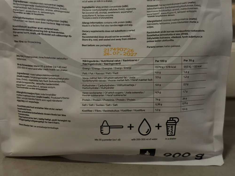 Whey Protein delicious Vanilla