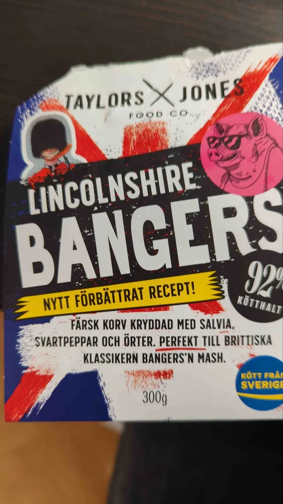 Sausages, Lincolnshire