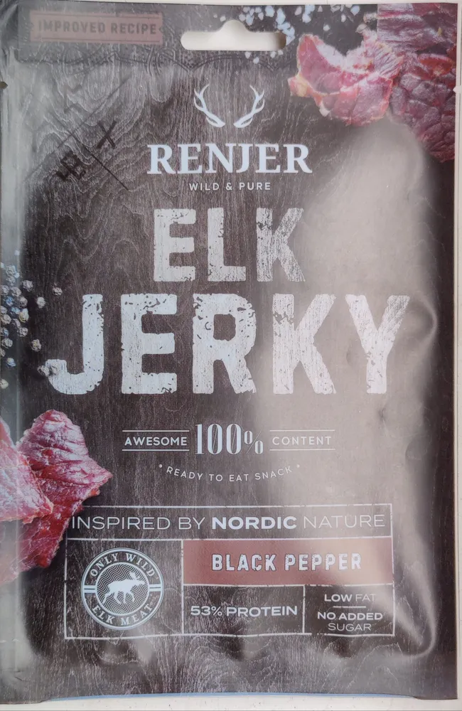 Elk Jerky Black Pepper