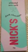Nick's chocolat noir aux amandes et sel de mer
