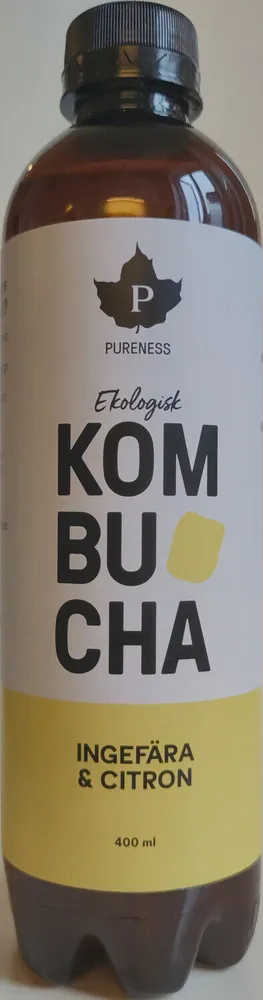 Ekologisk kombucha, ingefära & citron