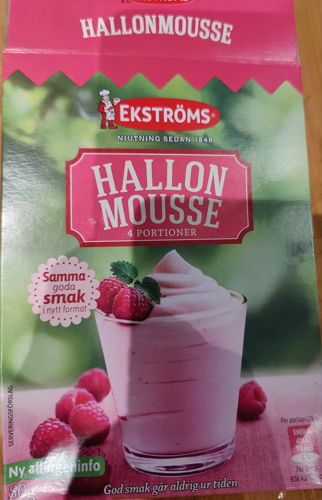 Hallon mousse