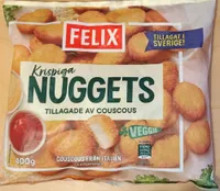Krispiga Nuggets tillagade av couscous