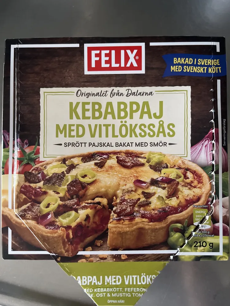 Kebabpaj Med Vitlökssås