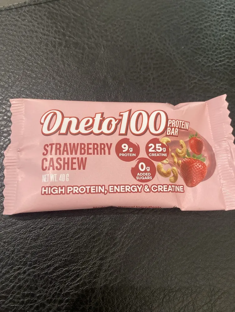Strawberry Cashew Protein Bar