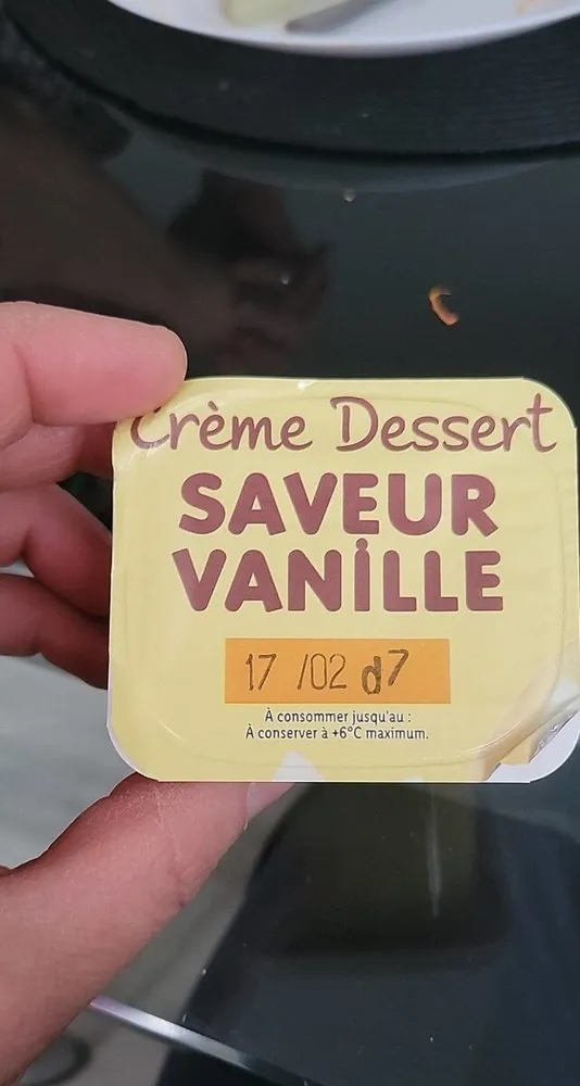 Crème dessert saveur vanille