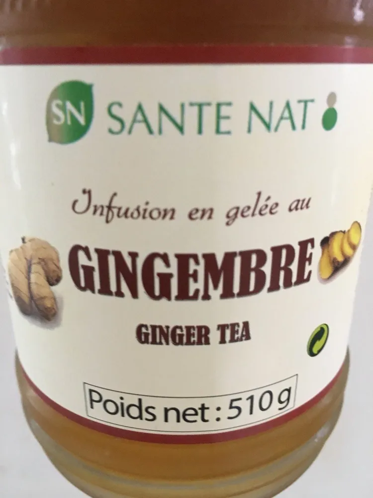 Infusion en gelée au gingembre