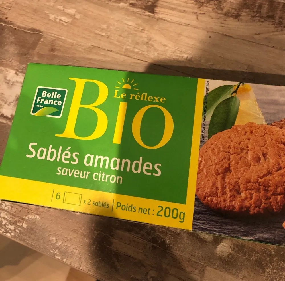 Sablés amandes saveur citron