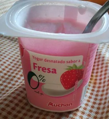 Yogur desnatado sabor a fresa