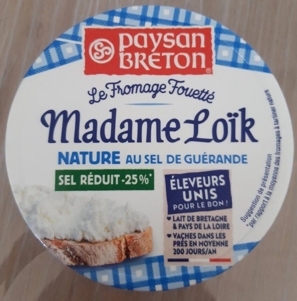 Fromage Fouetté Madame Loïk