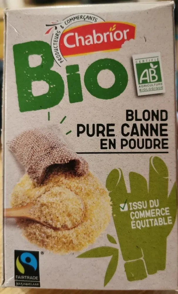 Blond pure canne en poudre