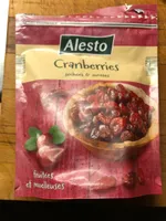 Cranberries séchées et sucrées