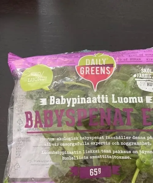 Baby spinat øko