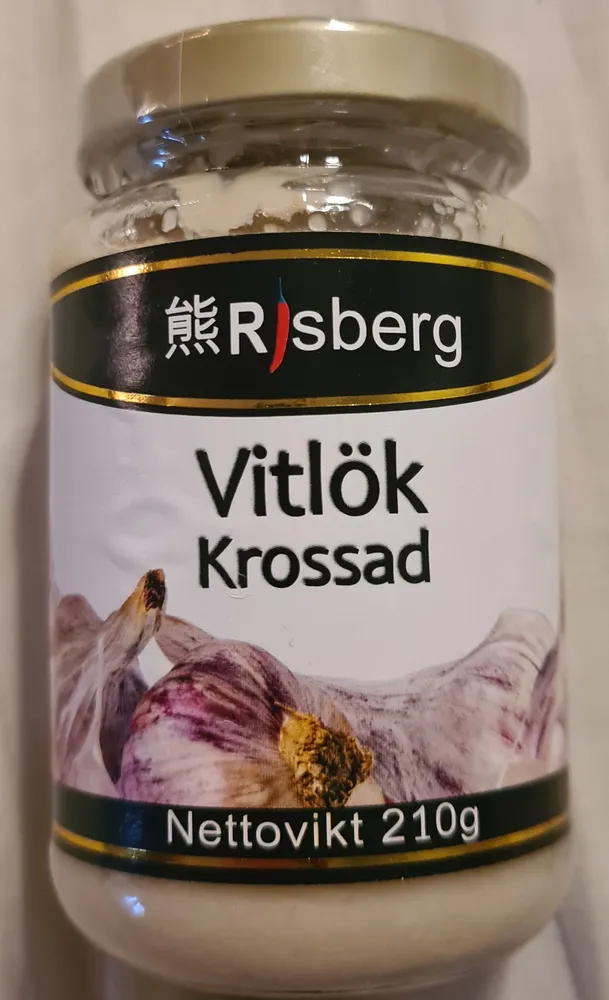 Vitlök krossad