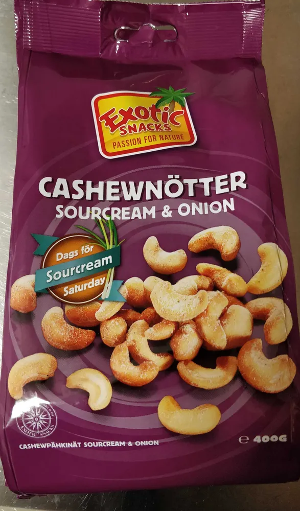 Cashewnötter Sourcream & Onion