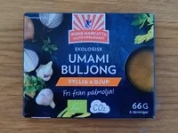 Organic umami bouillon cubes