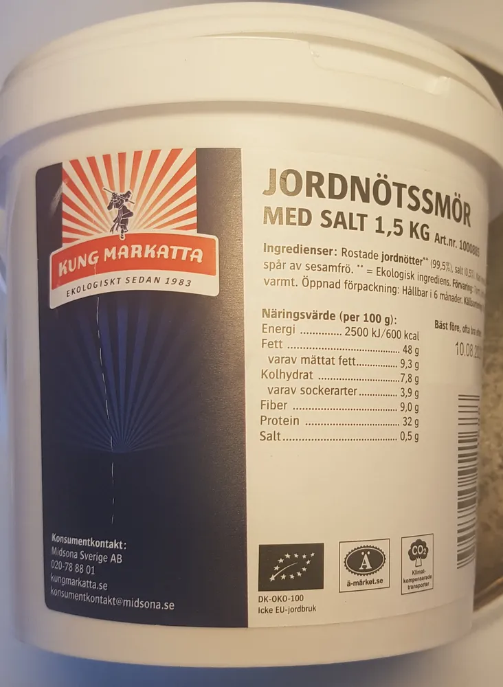 Jordnötssmör med salt