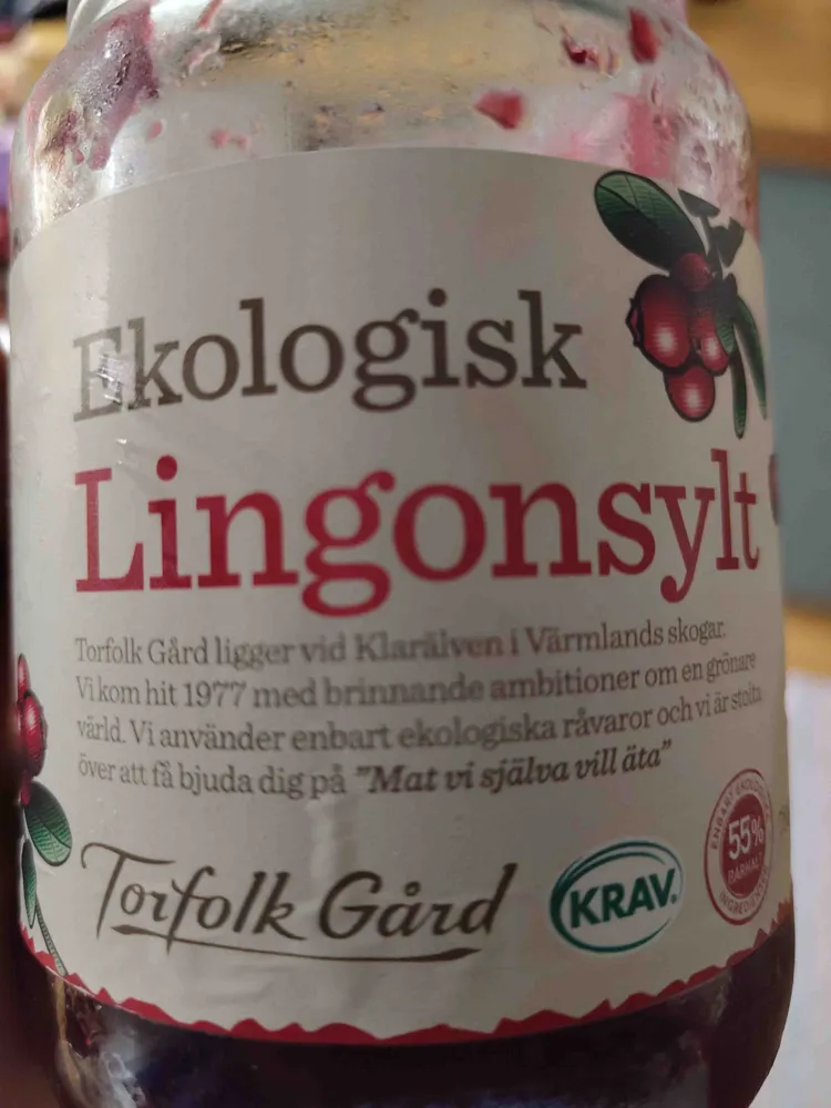 Ekologisk Lingonsylt
