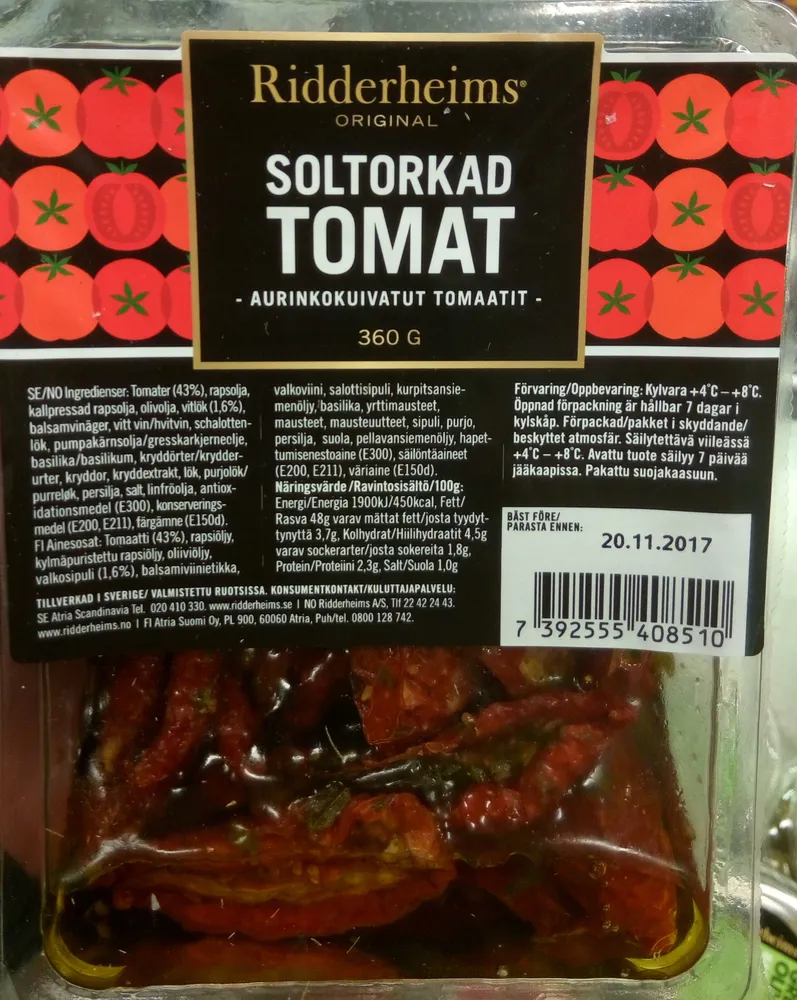 Soltorkad tomat