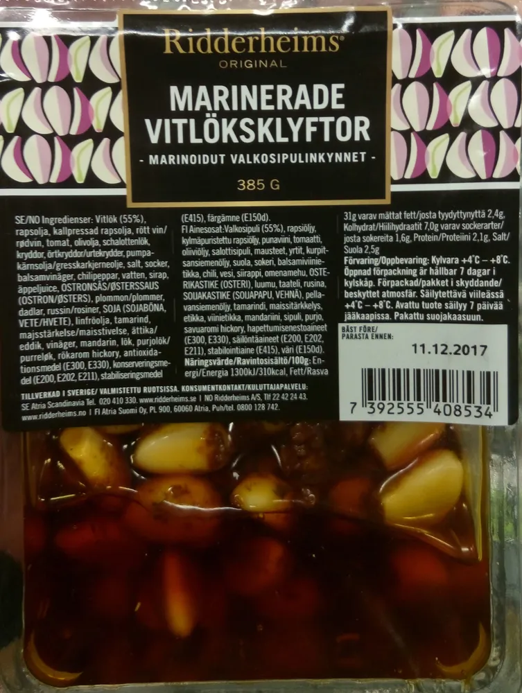 Marinerade vitlöksklyftor