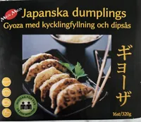 Gyoza med kycklingfyllning och dipsås