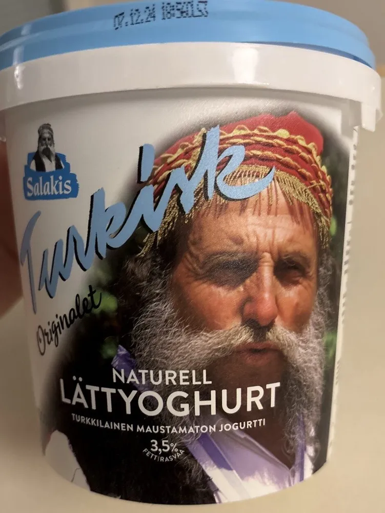 Turkkilainen maustamaton jogurtti 3,5%