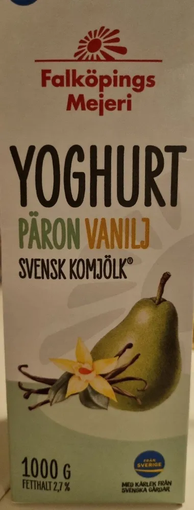 Yoghurt Päron Vanilj