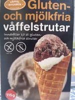Gluten- och mjölkfria våffelstrutar