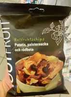 Rotfruktschips potatis, palsternacka och rödbeta
