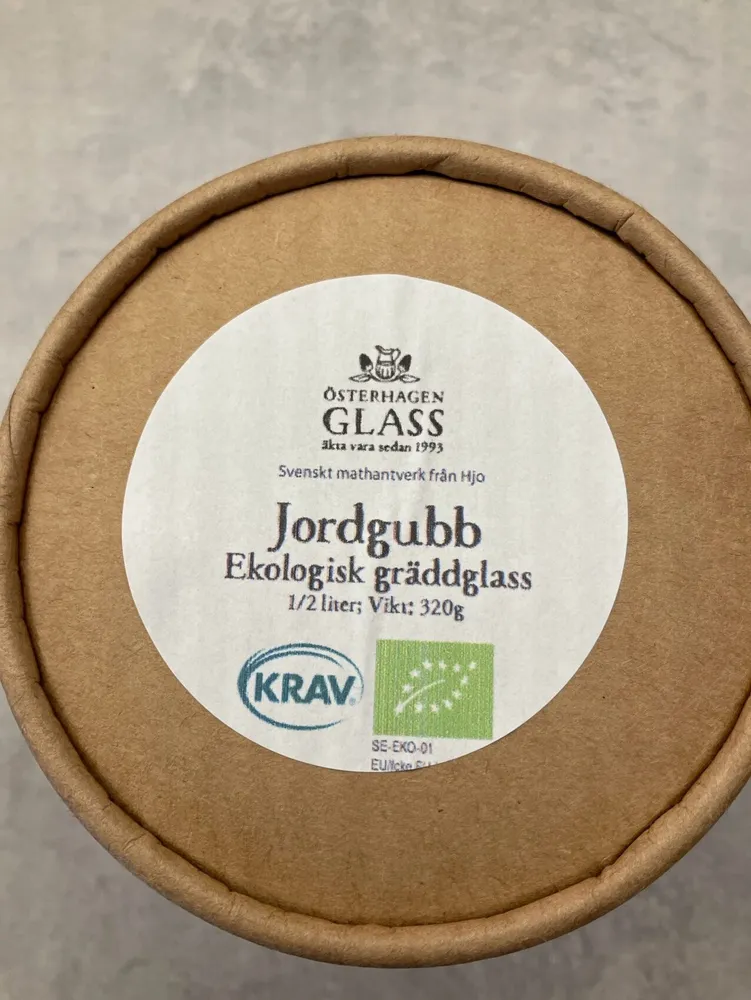 Jordgubb Gräddglass