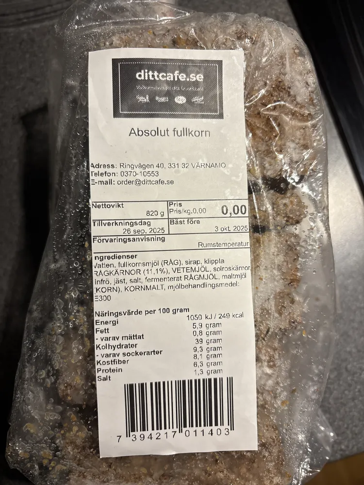 Absolut Fullkorn