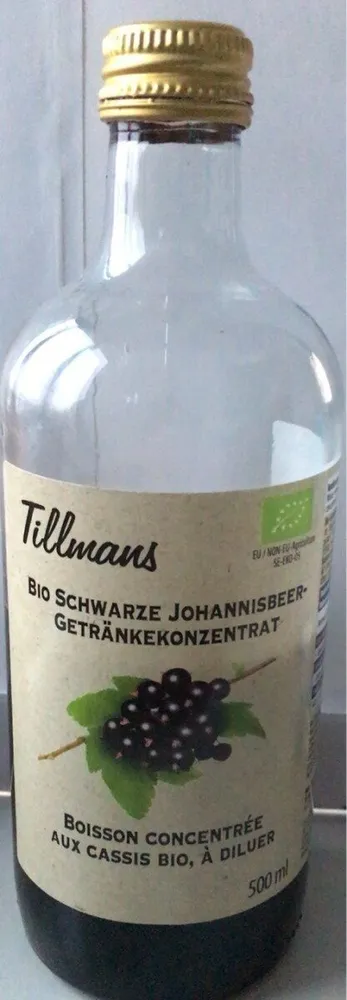 Bio schwarze Johannisbeer Getränkekonzentrat