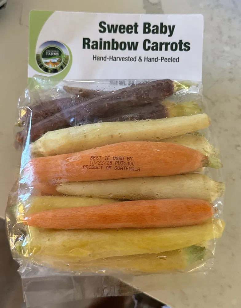 Sweet Baby Rainbow Carrots