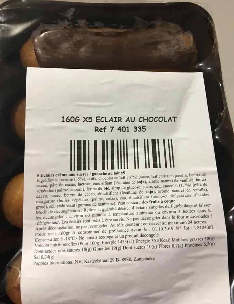 Eclaire au chocolat
